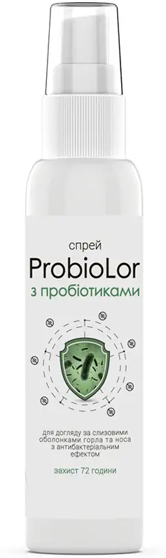 Пробіотичний спрей для горла та носа ABI ProbioLor Пробіотичний спрей з антибактеріальним ефектом 150 мл
