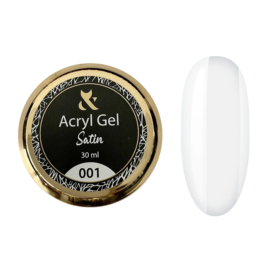 Акрил гель FOX Acryl Gel Satin 001 прозорий 30 мл