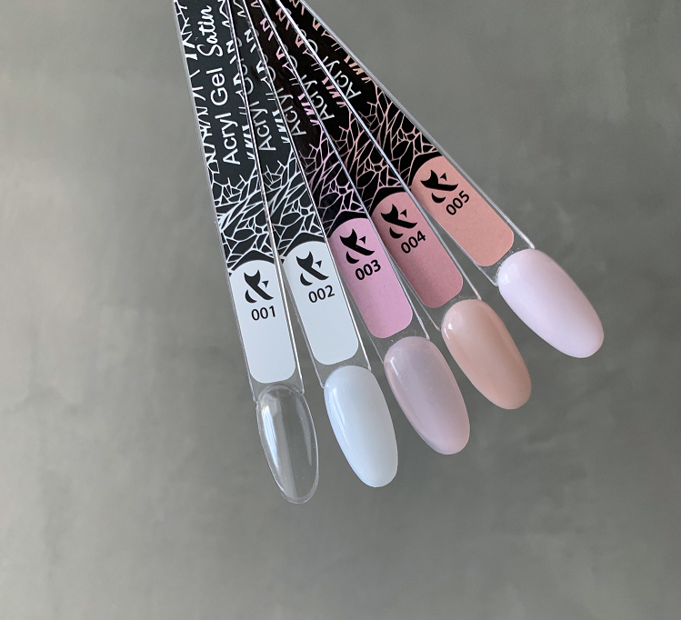 Акрил гель FOX Acryl Gel Satin 005 лавандовий 30 мл