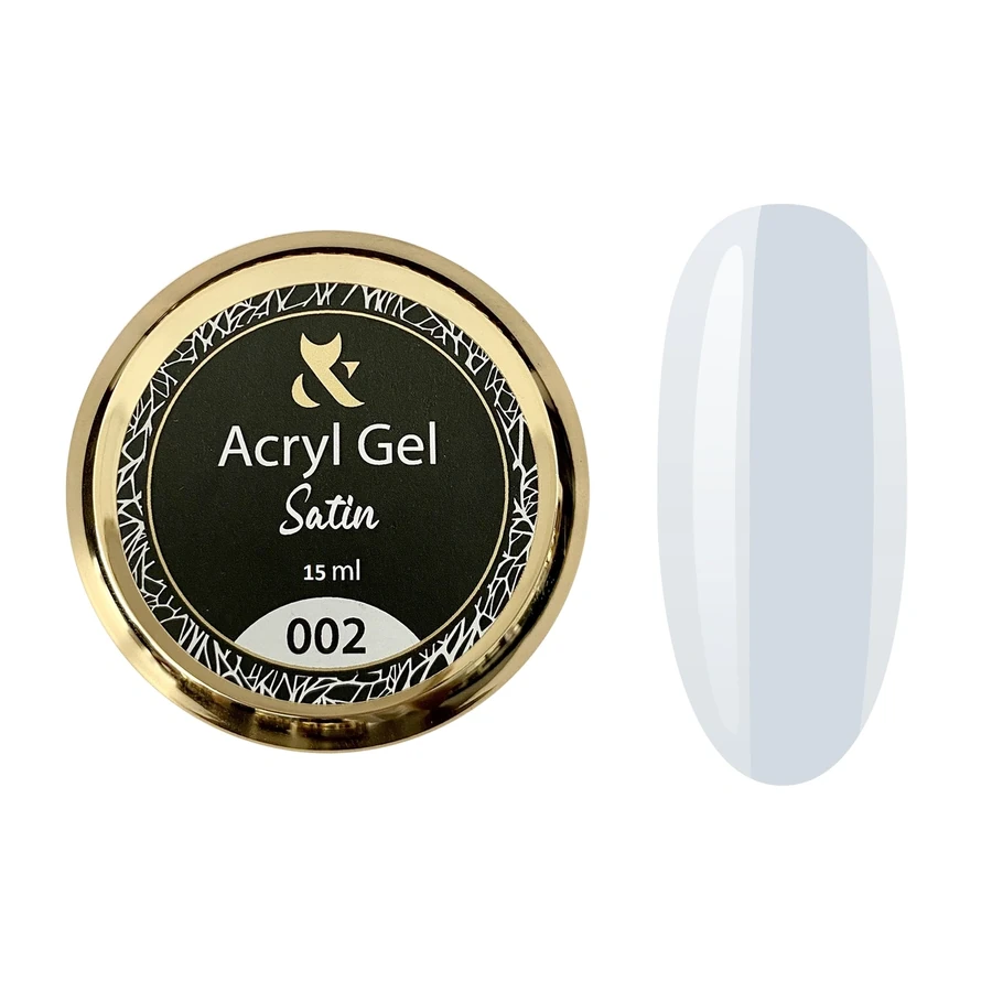 Акрил гель FOX Acryl Gel Satin 002 білий 15 мл
