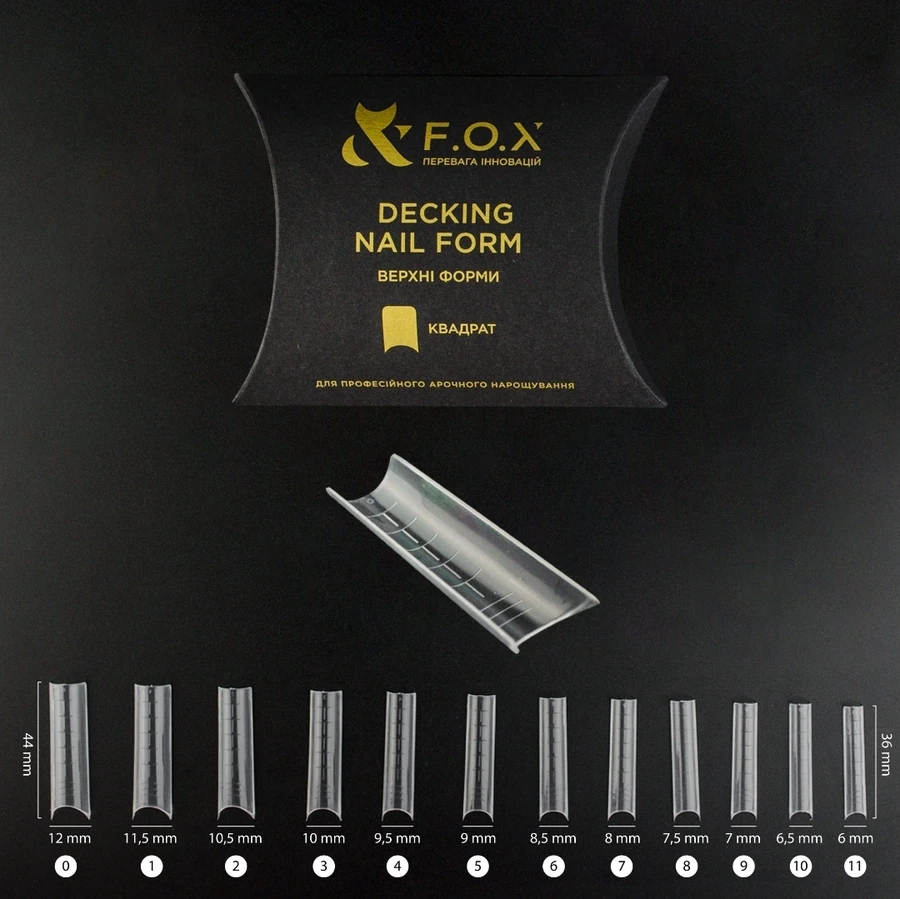 Верхні форми для моделювання FOX Decking Nail Form Квадрат 24 шт