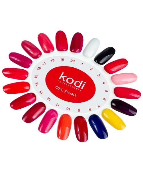 Палітра відтінків гель-фарб Kodi Kodi Gel Paint Pallete Collection