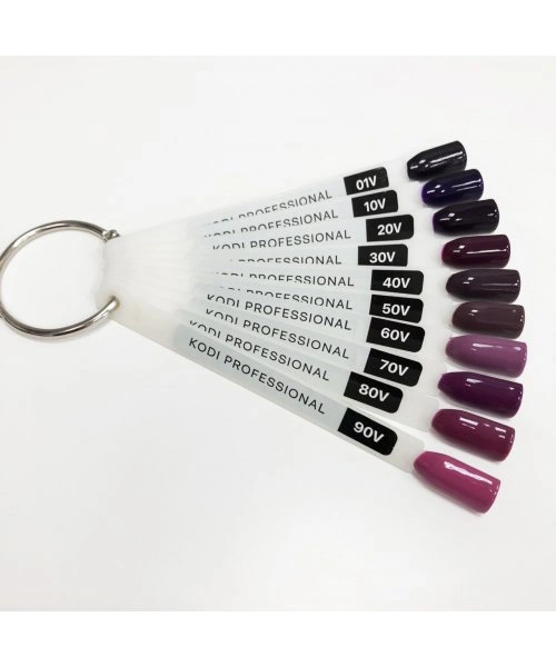 Палітра відтінків гель-лаків колекції Violet Kodi Gel Polish Pallete Violet Collection