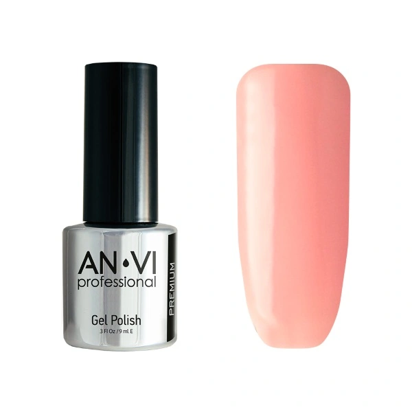 Гель-лак ANVI №003 Coral Flirt світло-рожевий, емаль 9 мл