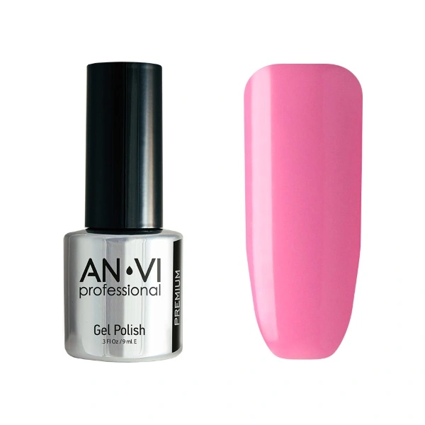 Гель-лак ANVI №009 Sweet Kiss рожевий, емаль 9 мл