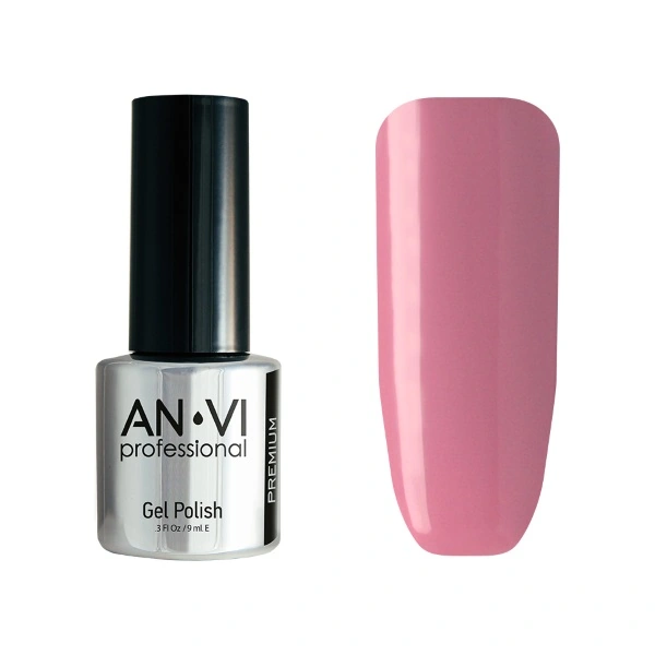 Гель-лак ANVI №012 Angel Whisper пильний рожевий, емаль 9 мл