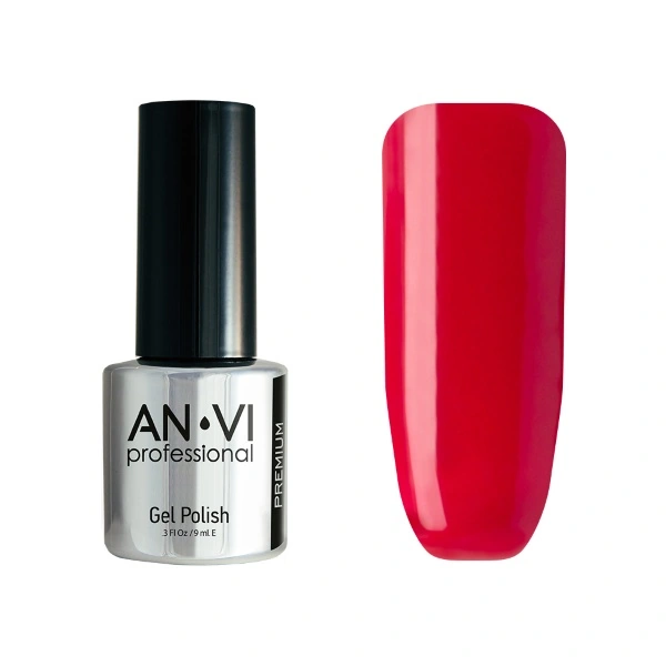 Гель-лак ANVI №016 Seeing Red червоний, емаль 9 мл