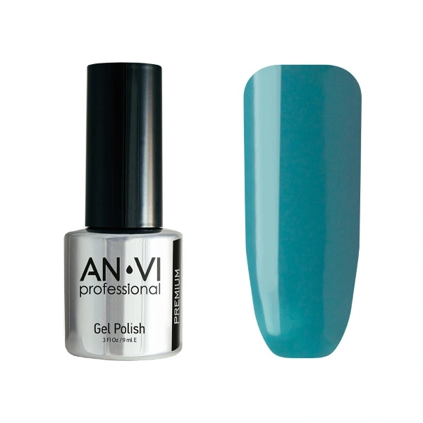 Гель-лак ANVI №023 Dirty Mint бірюзово-м`ятний, емаль 9 мл