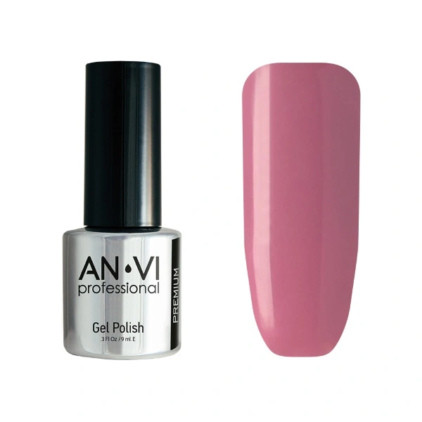 Гель-лак ANVI №036 Venetian Butterfly бузково-рожевий, емаль 9 мл
