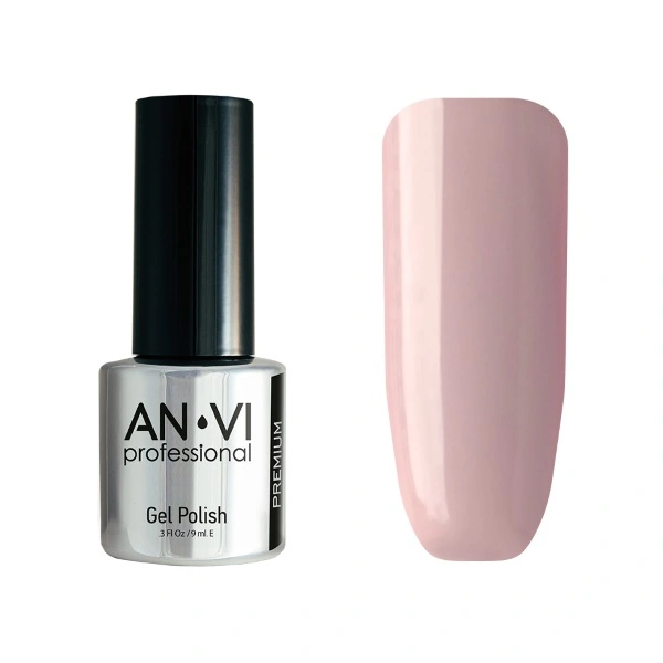 Гель-лак ANVI №038 Boundless Secret ніжно-рожевий, емаль 9 мл