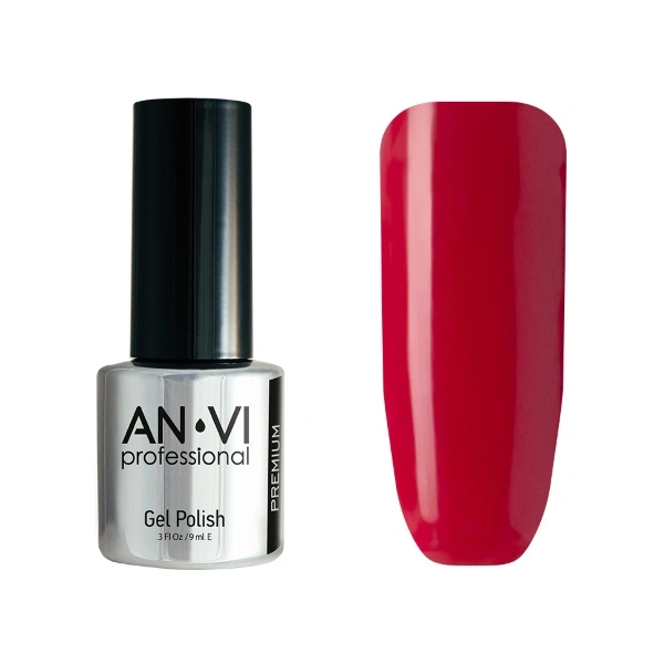 Гель-лак ANVI №042 Particular Rouge червоний, емаль 9 мл