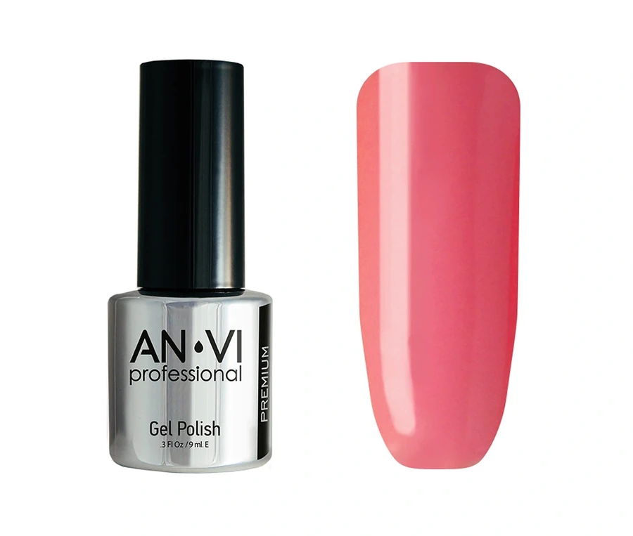 Гель-лак ANVI №048 Angel Wind пильний рожевий, емаль 9 мл