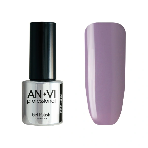 гель-лак ANVI №055 Nude Heather пиловий ліловий, емаль 9 мл