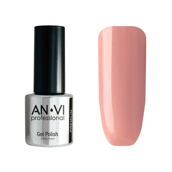 Гель-лак ANVI №056 Desirable Lilium бузково-рожевий, емаль 9 мл
