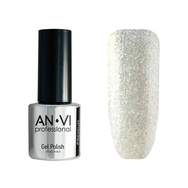 Гель-лак ANVI №067 Moon Dust сріблястий, із шиммером 9 мл