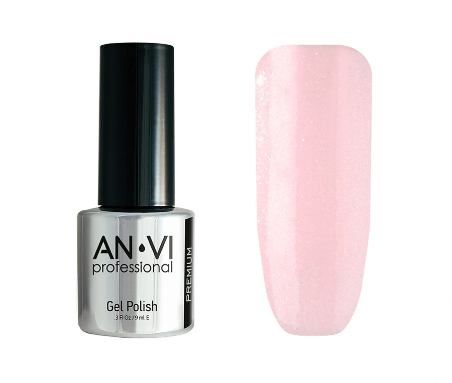 Гель-лак ANVI №079 Woozy Orchid лилово-рожевий, з мікроблиском 9 мл