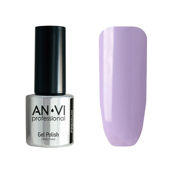 Гель-лак ANVI №080 Tender Touch фіолетовий, емаль 9 мл