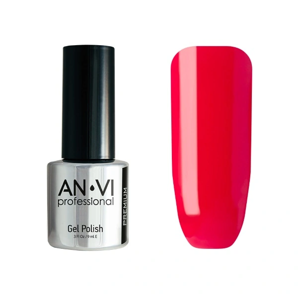 Гель-лак ANVI №087 Scarry Scarlet червоний, емаль 9 мл