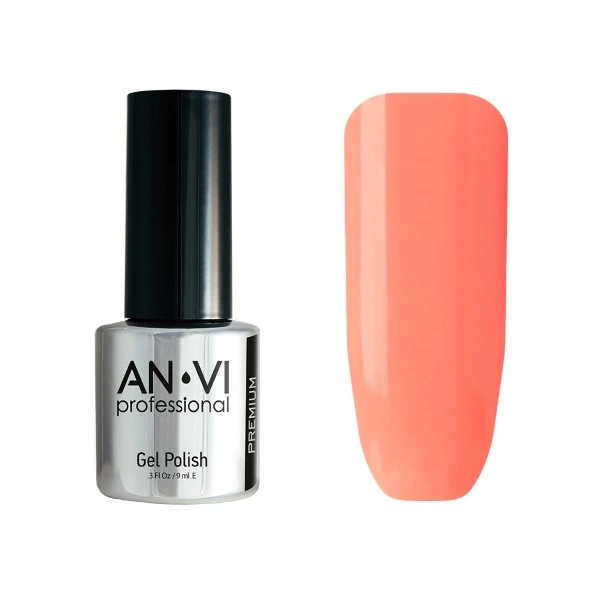 Гель-лак ANVI №099 Frank Fuchsia кораловий, емаль 9 мл