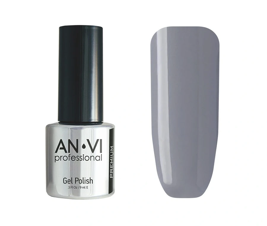 Гель-лак ANVI №100 Wisteria Scent сірий, емаль 9 мл