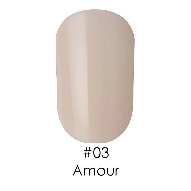 Гель-лак Naomi Gel Polish №03 Amour прозорий з блідо-рожевим відтінком, емаль 6 мл