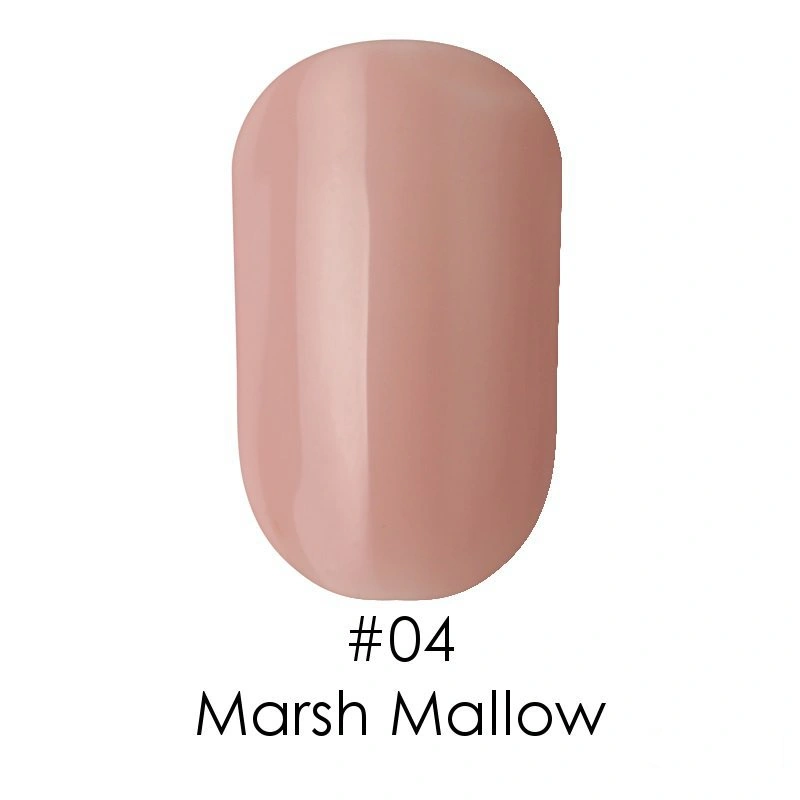 Гель лак Naomi Gel Polish №04 Marsh Mallow ніжно кремовий 6 мл