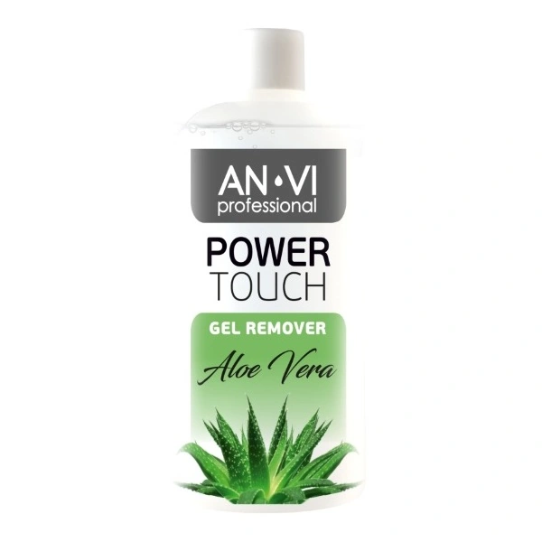 Засіб для зняття гель-лаку та акрилу ANVI Power Touch Gel Remover Aloe Vera алое 500 мл