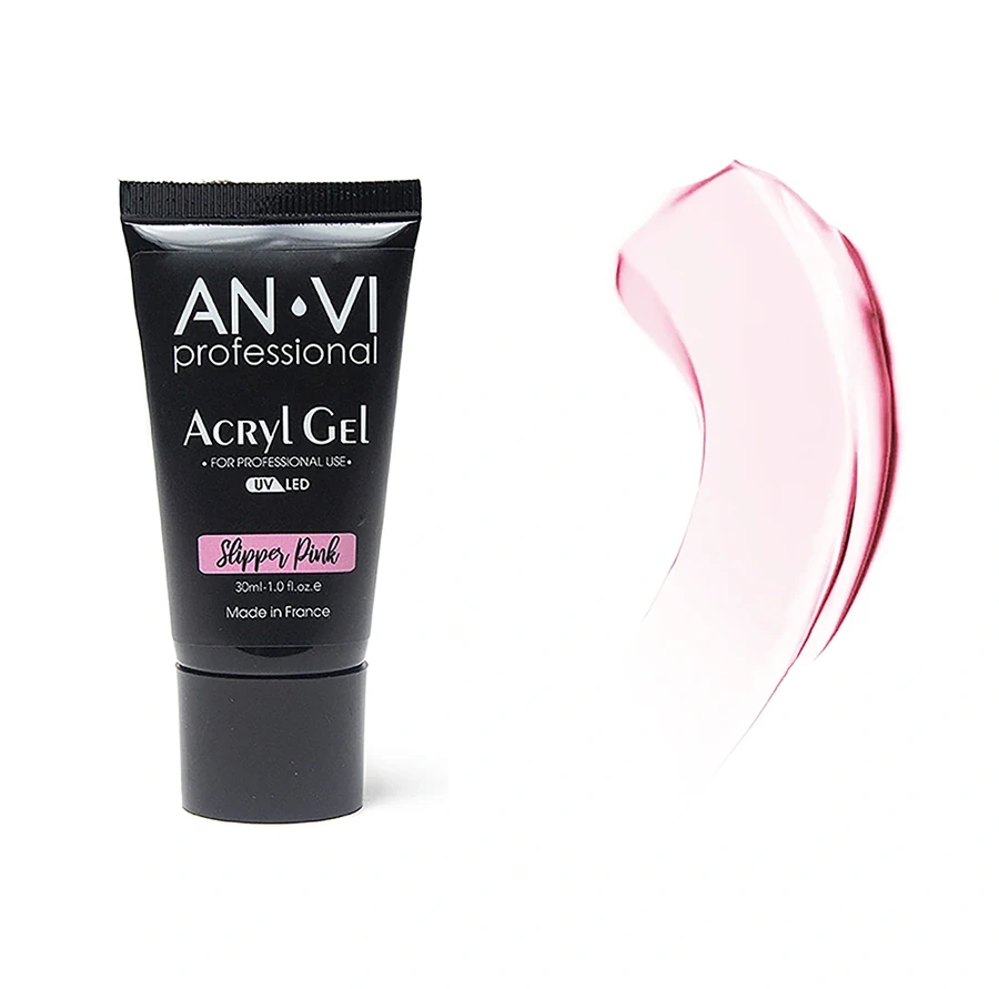 Акрил-гель ANVI Acryl Gel Slipper Pink рожевий 30 мл