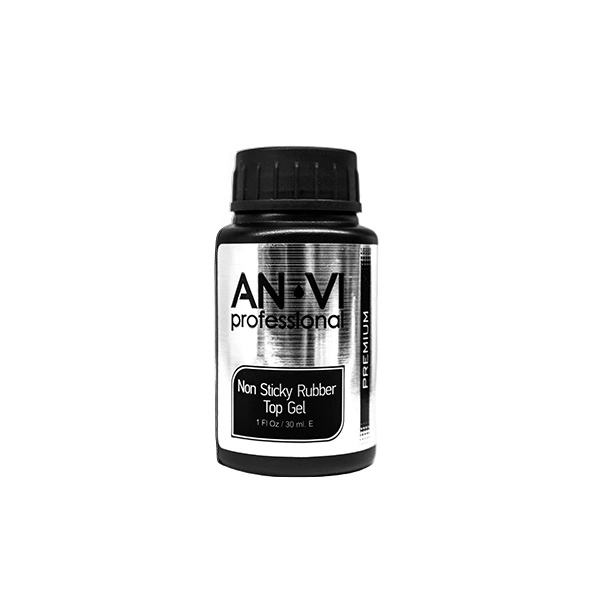 Каучукове верхнє покриття ANVI Non Sticky Rubber Top Gel без липкого шару 30 мл