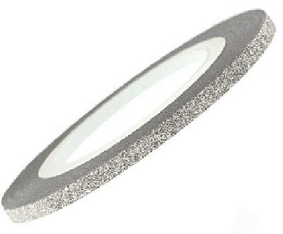 Стрічка для дизайну ANVI Holographic Nail Strips (Silver Sparkles) срібло з блискітками 3 мм