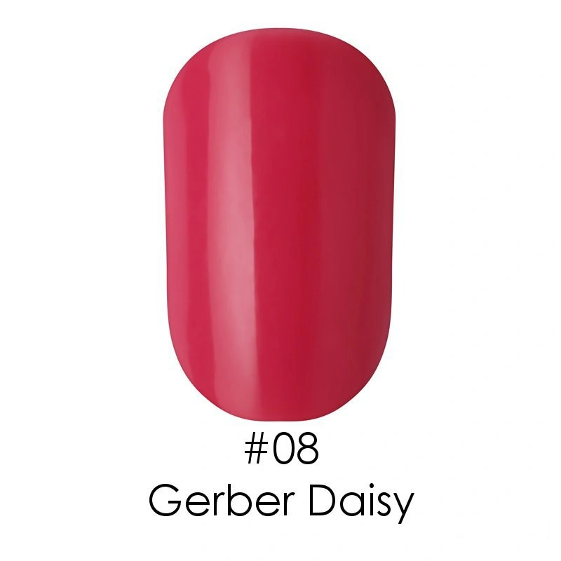 Гель-лак Naomi Gel Polish №08 Gerber Daisy темний коралово-рожевий, емаль 6 мл