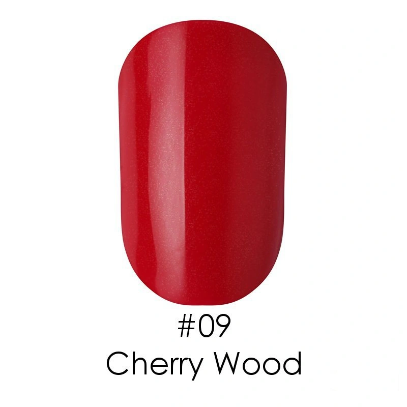 Гель лак Naomi Gel Polish №09 Cherry Wood темний насичено червоний 6 мл