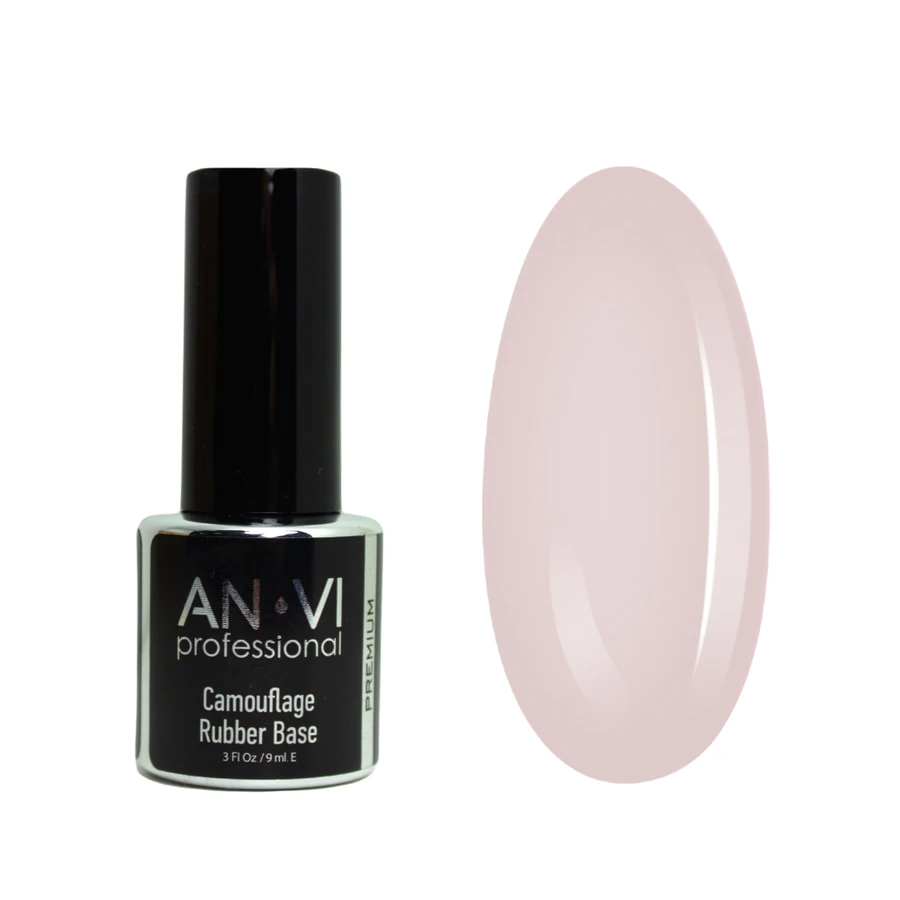 Кольорова камуфлююча база ANVI Camouflage Rubber Base №05 Mellow Coral 9 мл