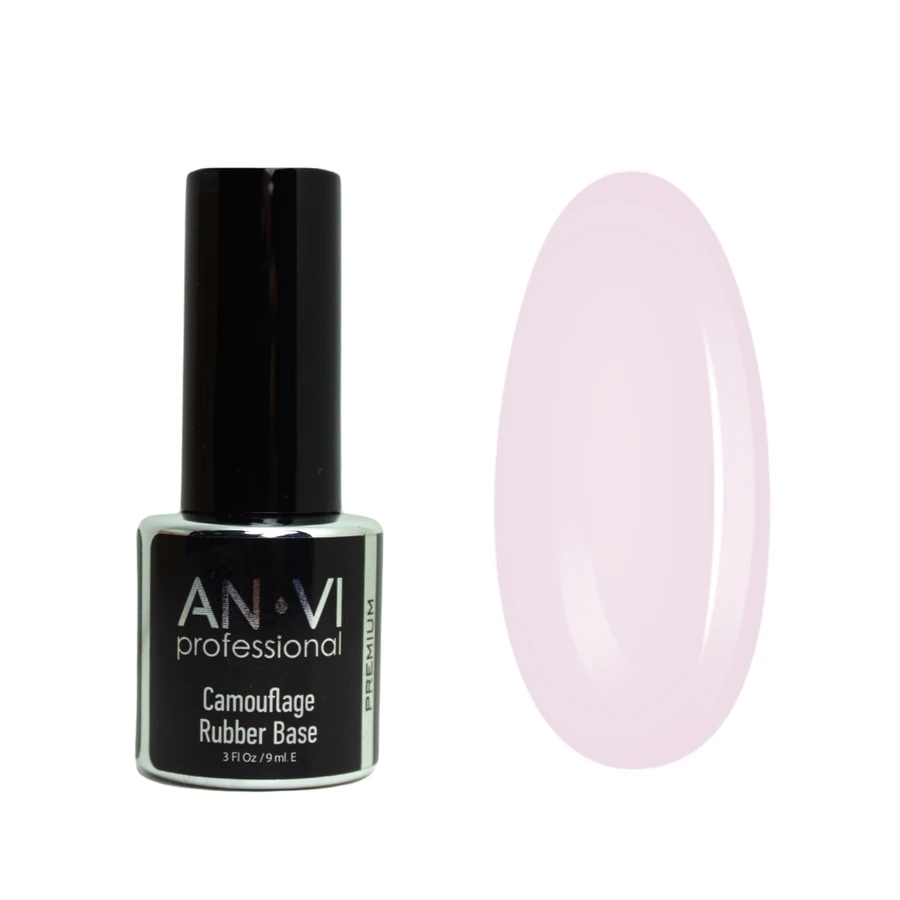 Кольорова камуфлююча база ANVI Camouflage Rubber Base №06 Milk-Shake 9 мл
