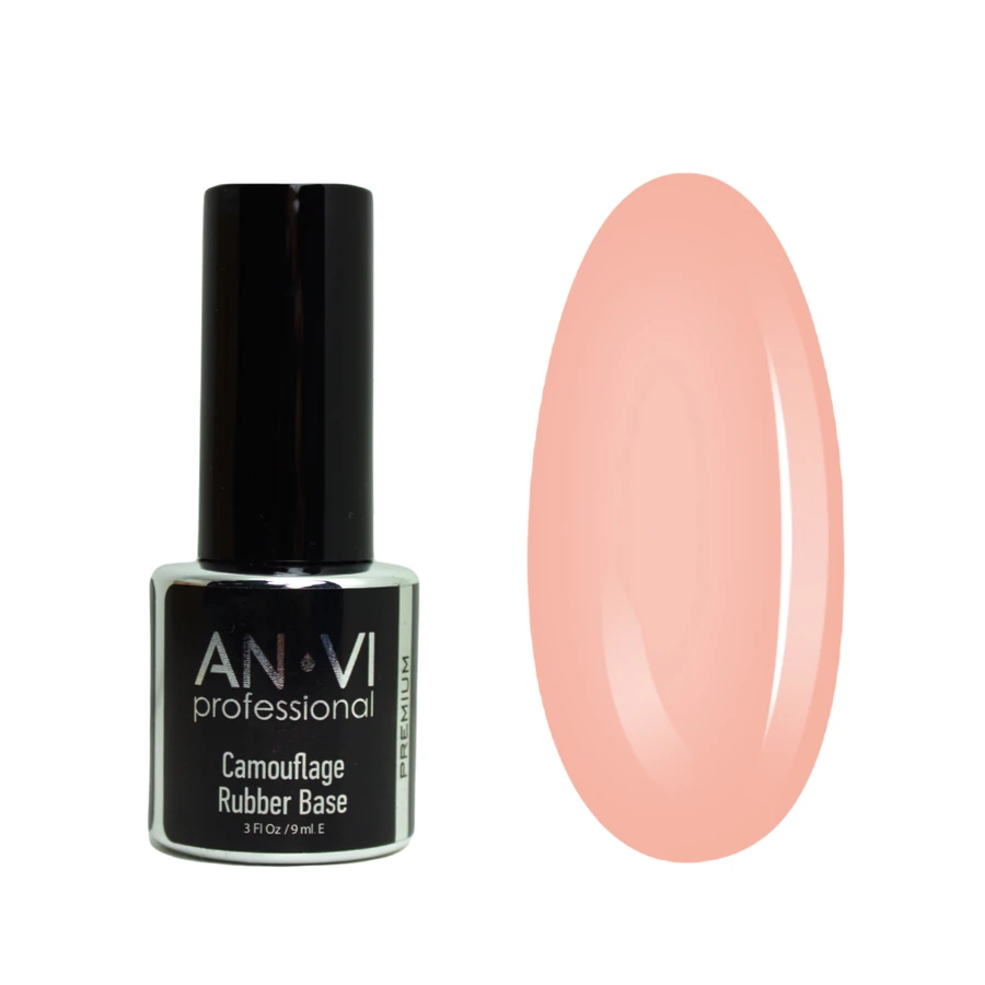 Кольорова камуфлююча база ANVI Camouflage Rubber Base №08 Spring Magnolia 9 мл