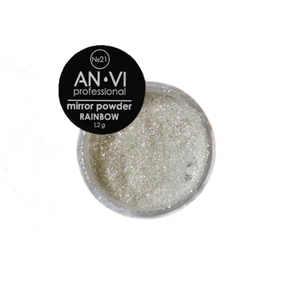Дзеркальна пудра ANVI Mirror Powder Rainbow №21 Rose Chafer райдужний зелений 1,2г