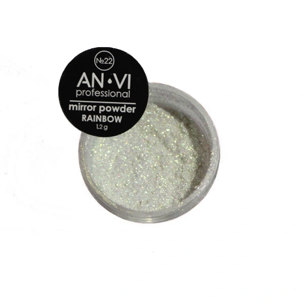 Дзеркальна пудра ANVI Mirror Powder Rainbow №22 Firefly Flash райдужний жовтий 1,2г