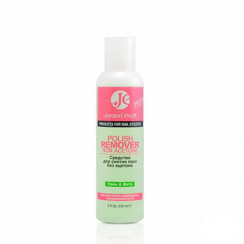 Рідина для зняття лаку без ацетону Jerden-Proff Lime and Mint Polish Remover Non Acetone 150 мл