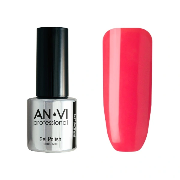 Гель-лак ANVI №110 Geranium Fade рожево-кораловий, емаль 9 мл