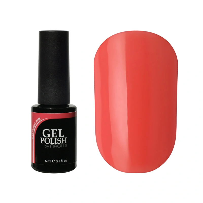 Гель-лак Naomi Gel Polish №12 Mango манго, емаль 6 мл