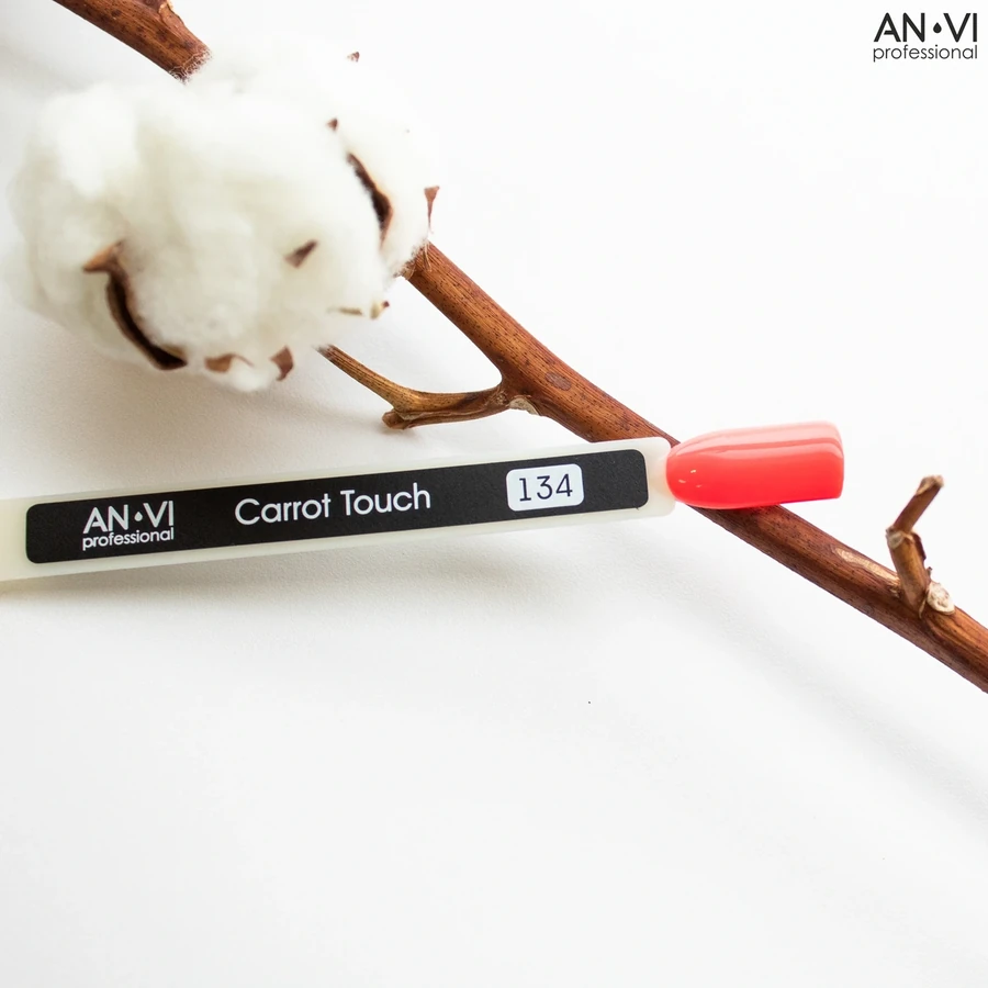 Гель-лак ANVI №134 Carrot Touch рожево-кораловий, емаль 9 мл
