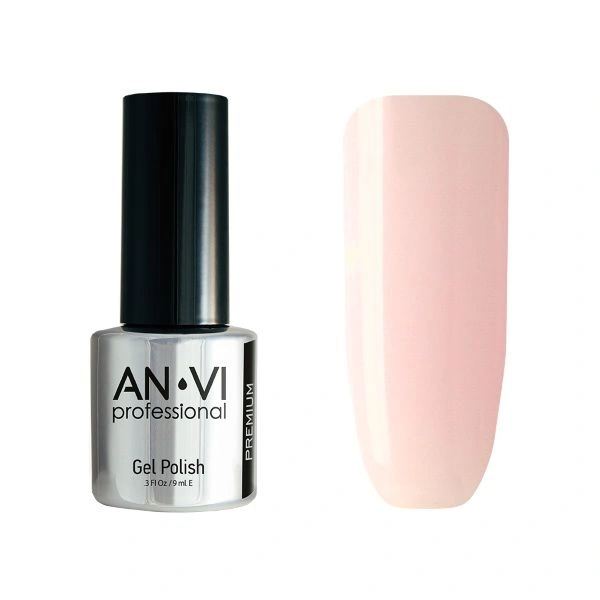 Гель-лак ANVI №140 Morning Blossom світло-рожевий френч, емаль 9 мл