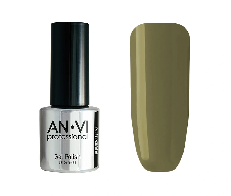 Гель-лак ANVI №175 Olive in Martini оливковий, емаль 9 мл