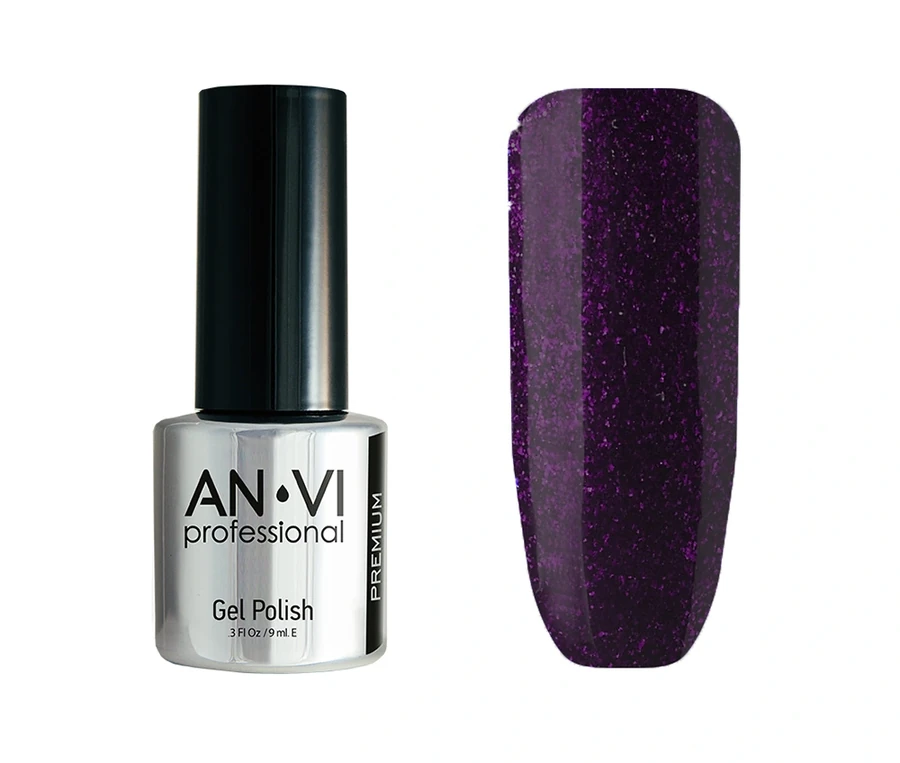 Гель-лак ANVI №179 Party Rock фіолетовий, із шиммером 9 мл