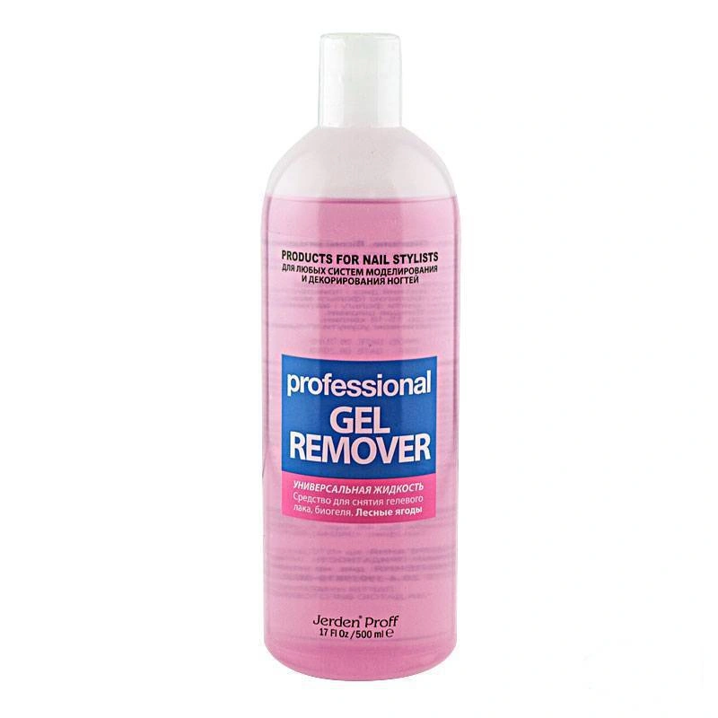 Рідина для зняття гель-лаку та біогелю Jerden-Proff Forest Berries Gel Remover Лісові ягоди 500 мл