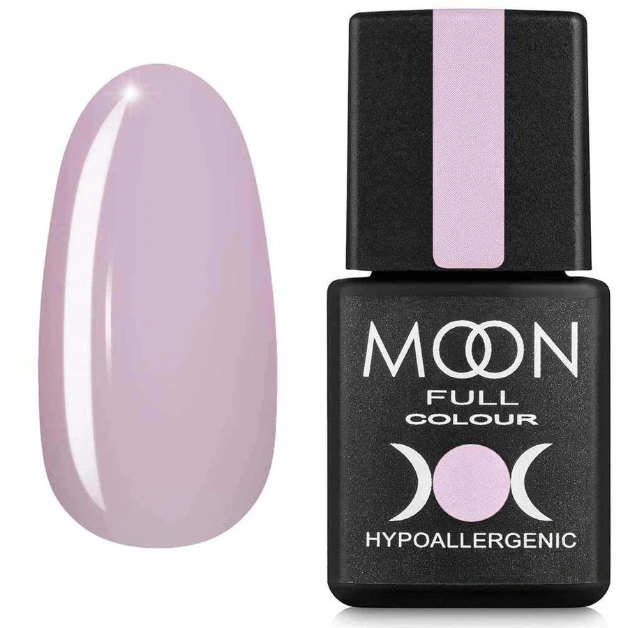 Кольорова база для гель-лаку MOON FULL Barbie Color Rubber Base №15 ніжно-рожевий, емаль 8 мл