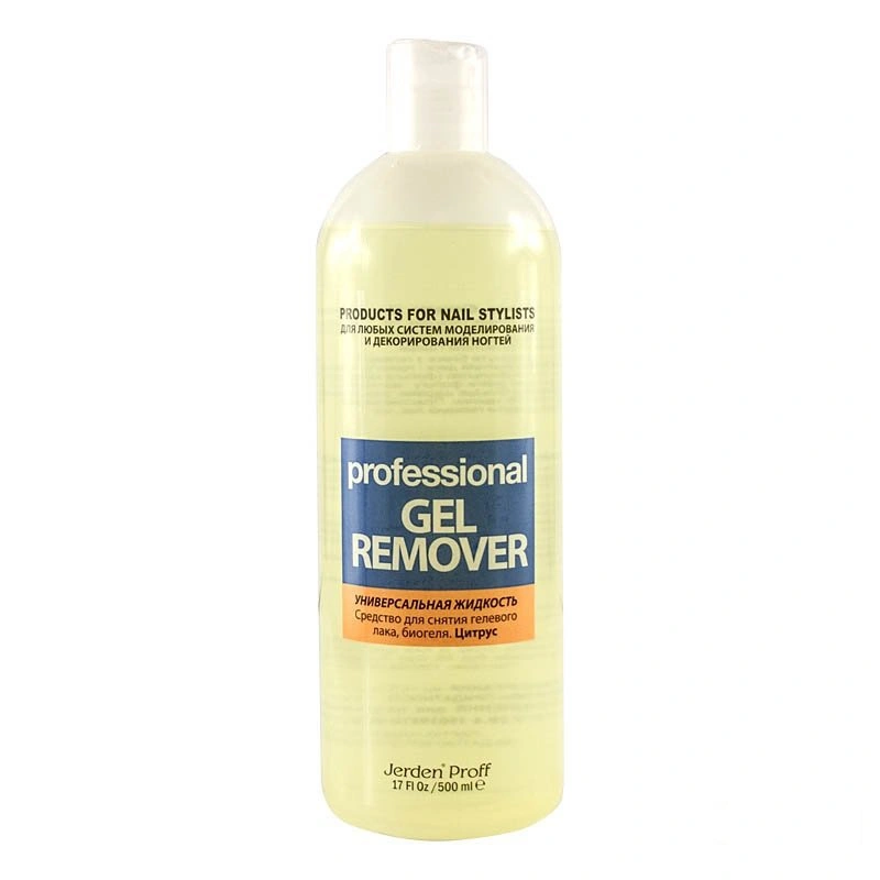 Рідина для зняття гель-лаку та біогелю Jerden-Proff Citrus Gel Remover Цитрус 500 мл