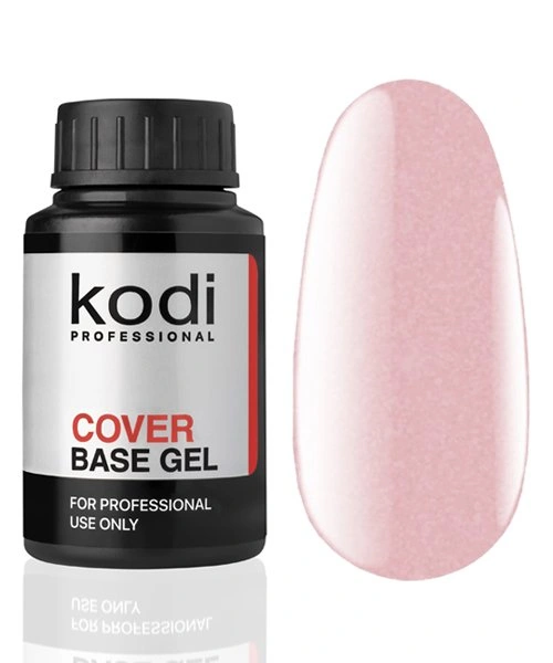 Камуфлююче базове покриття Kodi Cover Base Gel №6 пастельний рожевий колір із сяючим шиммером 30 мл