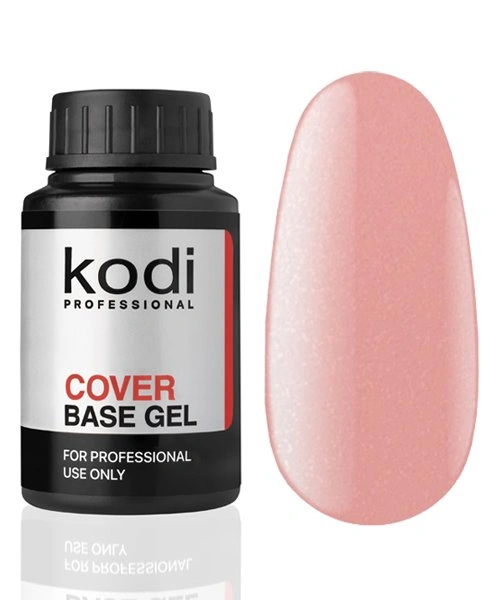 Камуфлююче базове покриття Kodi Cover Base Gel №3 холодний рожевий відтінок з дрібним сріблястим шиммером 30 мл