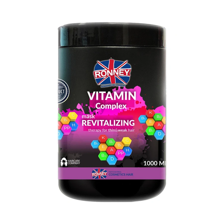 Маска для тонкого та слабкого волосся Ronney VITAMIN COMPLEX Маска вітамінна для тонкого та слабкого волосся 1000 мл